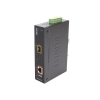 convertidor de medios poe industrial, puerto sfp 1000base sx/lx a puerto rj45 gigabit con salida poe 802.3at (hasta 30 w).