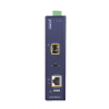 convertidor de medios poe industrial, puerto sfp 1000base sx/lx a puerto rj45 gigabit con salida poe 802.3at (hasta 30 w).
