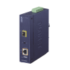 convertidor de medios poe industrial, puerto sfp 1000base sx/lx a puerto rj45 gigabit con salida poe 802.3at (hasta 30 w).