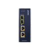 convertidor de medios industrial de 2 puertos sfp 100/1000x a 2 puertos rj45 10/100/1000t 802.3bt poe++