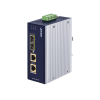 convertidor de medios industrial de 2 puertos sfp 100/1000x a 2 puertos rj45 10/100/1000t 802.3bt poe++