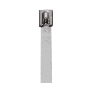 cincho stronghold de acero inoxidable tipo 304, 201 mm largo x 6.6 mm ancho, color metálico, paquete de 100pz