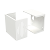 gabinete para resguardo de sirena de 30 w (sf581a o sf581l no incluida), preparación para tamper (no incluido).