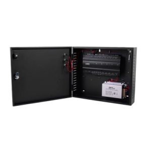 controlador de acceso / 2 puertas / biometría integrada / hasta 20,000 huellas / 30,000 tarjetas / incluye gabinete y fuente de alimentación 12vcc/5a