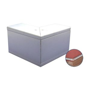 esquinero exterior de aluminio, para canaleta inka100 (8110 80001)