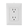 contacto inteligente de pared doble 120, 15a, con supresor de picos tipo a.