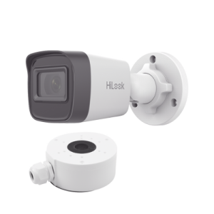 hilook series / bala ip 4 megapixel / 20 mts ir / exterior ip67 / poe / dwdr / lente 2.8 mm + caja de conexión ds 1280zj xs