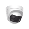 [dual light] turret ip 8 megapixel / imagen panorámica 180°/ poe / micrófono y bocina integrado / exterior ip67 / audio bidireccional / alarma visual y auditiva integrada / smart supplement light / micro sd 512 gb