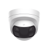 [dual light] turret ip 8 megapixel / imagen panorámica 180°/ poe / micrófono y bocina integrado / exterior ip67 / audio bidireccional / alarma visual y auditiva integrada / smart supplement light / micro sd 512 gb