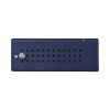 extensor industrial poe, entrada poe 802.3 bt y 4 puertos de salida gigabit 802.3 af/at