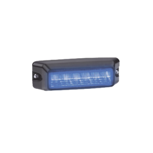 luz auxiliar de 6 led, flasher integrado, color azul, mica transparente