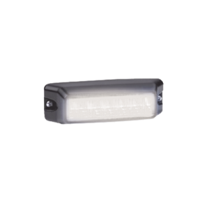 luz auxiliar de 6 led, flasher integrado, color blanco, mica transparente