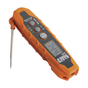 termómetro doble ir/sonda con medición ºc y ºf. con pantalla retroiluminada