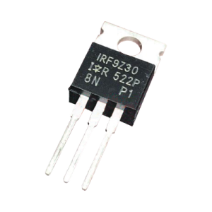 transistor de potencia mosfet, canal p, 50 volt, 18 amp., 0.14 ohm, 74 watt, to 220ab, para analizador iii.