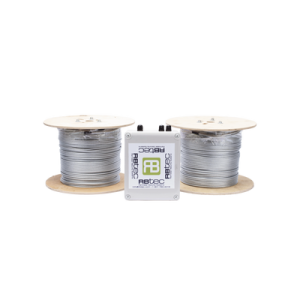kit de cable sensor perimetral para cerca ciclonicas ironclad / 610 metros de proteccion / 2 zonas; 305 metros por zona / sin falsas alarmas por viento / todo incluido/ tarjeta lpu400/ calibración por software