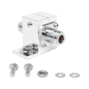 protector coaxial rf de cd para 125 1000 mhz con ceja lateral y conectores n hembra en ambos lados, 50 Ω