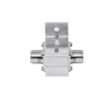 protector rf coaxial contra descargas atmosféricas para 1.5 a 700 mhz con ceja lateral y conectores uhf hembra