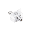 protector rf coaxial para 125 a 1000 mhz con ceja frontal con conectores n hembra en ambos lados, 50 Ω
