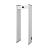 arco detector de metales de 18 zonas con pantalla lcd de 7" / conteo de personas y alarmas / ajuste de sensibilidad e interferencias