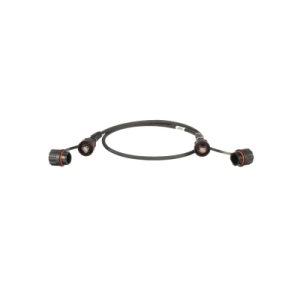patch cord cat6a industrialnet, blindado s/ftp, con plug industrial y tapa en cada extremo, 1 metro