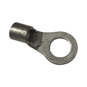 terminal de ojo de 1/2" sin aislamiento, para cable cal no. 4.