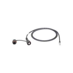 patch cord cat6a industrialnet, utp, con plug industrial y tapa en un extremo, 1 metro