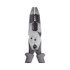 pinza híbrida con ponchadora de 8". pela cable sólido de 10 14 awg y cable trenzado de 12 16 awg