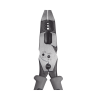 pinza híbrida con ponchadora de 8". pela cable sólido de 10 14 awg y cable trenzado de 12 16 awg