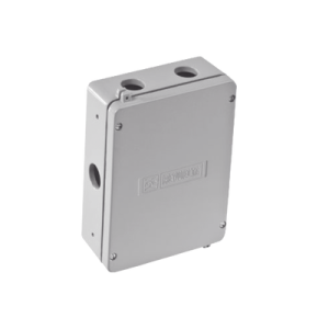caja de unión de aluminio con 5 salidas de 5/8" / 2 izq 2 der 1 abajo.