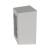 caja de pared superficial de 1 pieza, uso universal con placas de pared, con cinta adhesiva, color blanco