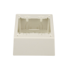 caja de pared superficial doble, con divisor opcional, uso universal con placas de pared, color blanco mate