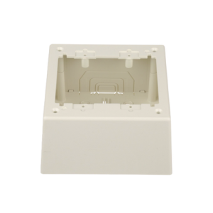 caja de pared superficial doble, con divisor opcional, uso universal con placas de pared, color blanco mate