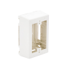 caja de pared superficial, uso universal con placas de pared, con cinta adhesiva, color blanco mate