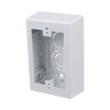 caja de pared superficial, uso universal con placas de pared, con cinta adhesiva, color blanco