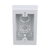 caja de pared superficial, uso universal con placas de pared, con cinta adhesiva, color blanco