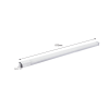 luminario led tipo regleta / 572 x 24 x 24 mm / 127 vca / luz blanca 6 500 k / 900 lm / 9w
