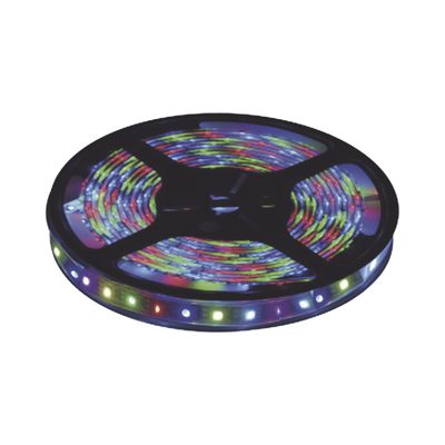 tira led multicolor de 5 m / uso exterior / potencia 22 w / 900 lm/ 12 v cd / necesario transformador (no incluido). tira led multicolor de 5 m / uso exterior / potencia 22 w / 900 lm/ 12 v cd / necesario transformador (no incluido).