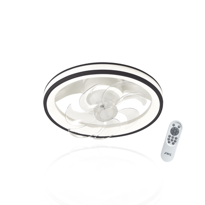 ventilador de techo con luminario led de 110 v ca 50/60 hz / 88 w /4500 lm / 6500 4 000 2 700 k /3 tonos de luz / 501 mm / 6 velocidades / dimeable / color blanco y negro. ventilador de techo con luminario led de 110 v ca 50/60 hz / 88 w /4500 lm / 6500 4 000 2 700 k /3 tonos de luz / 501 mm / 6 velocidades / dimeable / color blanco y negro.