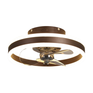 ventilador de techo con luminario led de 110 v ca 50/60 hz / 4500 lm / 6500 4 000 2 700 k / 3 tonos de luz / 3 velocidades / dimeable.