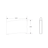 lámpara arbotante 4 w 220 lm / dimensiones 120 x 80 x 40 mm / 85 265 vca~ 50/60hz / luz cálida 2 700 k / uso en exterior ip 54.