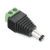 adaptador macho tipo jack de 3.5 mm polarizado de 12 vcc / terminales tipo tornillo / polarizado (+/ ) / ideal para cámaras de video vigilancia.