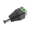 adaptador macho tipo jack de 3.5 mm polarizado de 12 vcc / terminales tipo tornillo / polarizado (+/ ) / ideal para cámaras de video vigilancia.