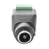 adaptador hembra tipo jack de 3.5 mm polarizado de 12 vcc / terminales tipo tornillo / polarizado (+/ ) / ideal para cámaras de video vigilancia.