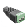 adaptador hembra tipo jack de 3.5 mm polarizado de 12 vcc / terminales tipo tornillo / polarizado (+/ ) / ideal para cámaras de video vigilancia.