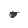 adaptador para audio y video de 3.5 mm con terminal atornillable