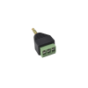 adaptador para audio y video de 3.5 mm con terminal atornillable