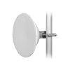 antena direccional de alto rendimiento/ parábola profunda para mayor aislamiento al ruido / 24.5 dbi / (4.9 6.4 ghz) / conectores n hembra / fácil montaje y soporte de acero inoxidable / radomo incluido