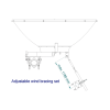 antena direccional de alto rendimiento, 4 ft, frecuencia de (4.9 a 6.1 ghz), alto aislamiento al ruido, ganancia de 35 dbi, soporte de acero inoxidable, polaridad en 90 ° y 45 °, incluye montaje.