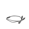 cable con conector jack hembra 3.5 mm con 2 salidas de jack macho