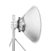 antena parabólica 4 ft para radio b11 y af11, ganancia de 40.5 ± 1 dbi, conector guía de onda, alto aislamiento al ruido en enlaces vecinos, 10 12 ghz, montaje de acero inoxidable incluido